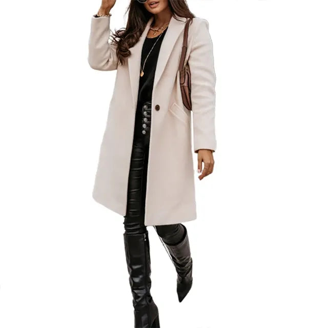 Pariscia — Veste trois-quarts — Beige — photo du modèle CJNSWTYM00887
