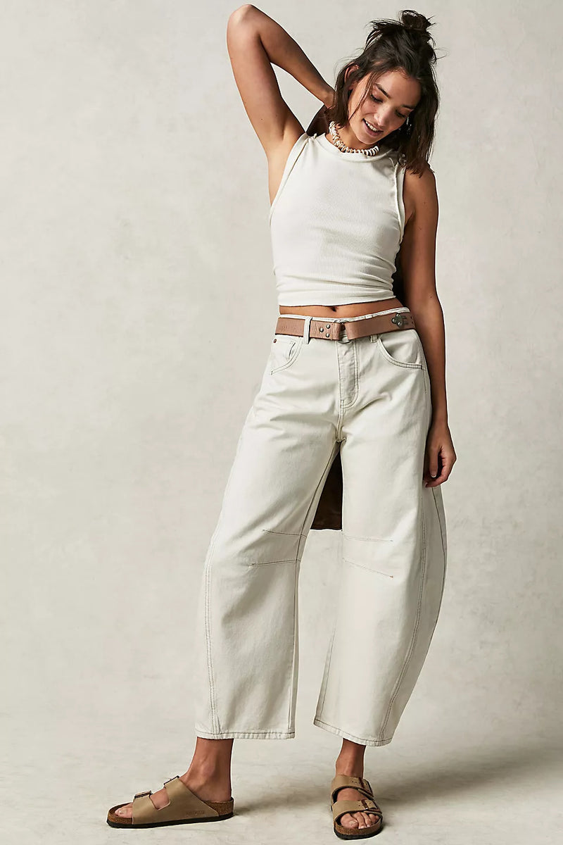 Pantalon ballon — Noir, Bleu foncé, Marron & Blanc