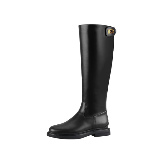 Pariscia — Bottes cavalières — Noir — photo fournisseur
