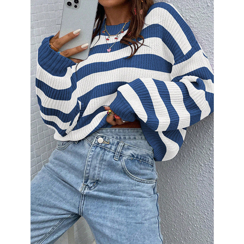 Pariscia — Pull rayé — Blue — photo fournisseur