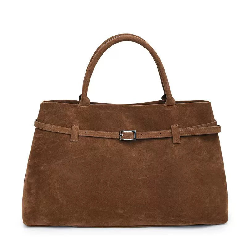 Pariscia — Grand sac effet daim — Camel — photo fournisseur
